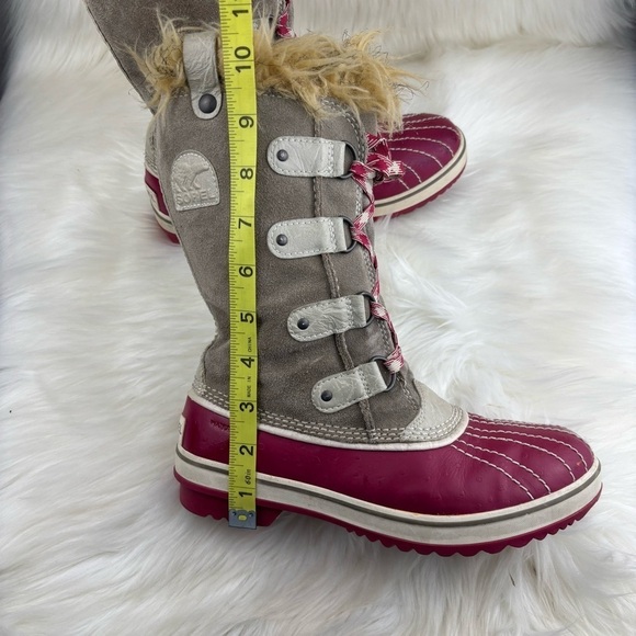 SOREL WINTER SNOW BOOTS GRAY AND PINK COLOR SIZE 5 WOMAN - Picture 12 of 12